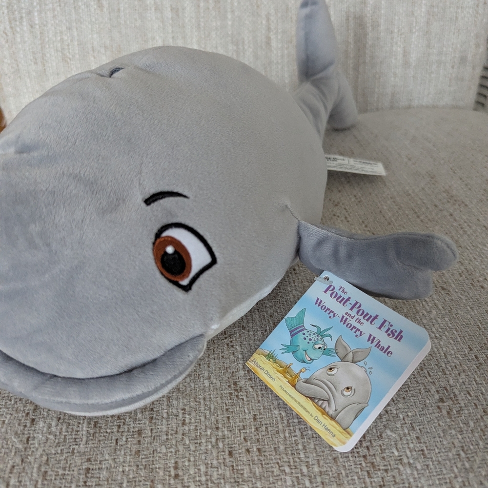 Set Of 3 Plush Pout Pout Fish Shark Whale Kohls Cares NwT - Picture 4 of 4